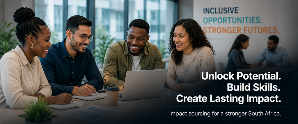 Business professionals collaborating in an inclusive workplace environment focused on talent development and workforce growth.